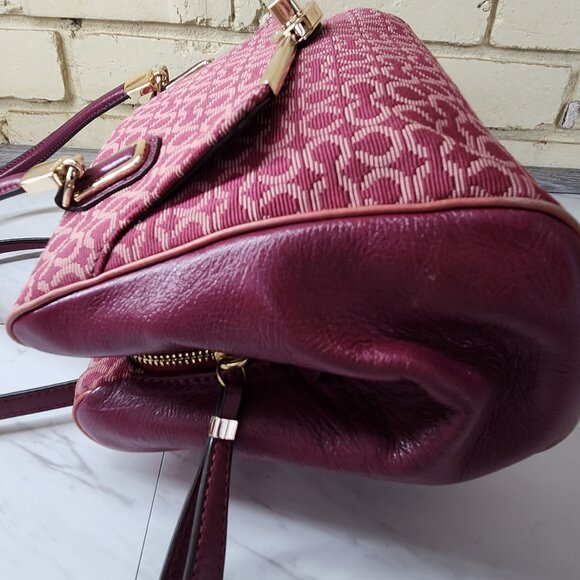 Coach Madison Madeline Op Art Needle Point Satchel Handbag Purse - Picture 11 of 16